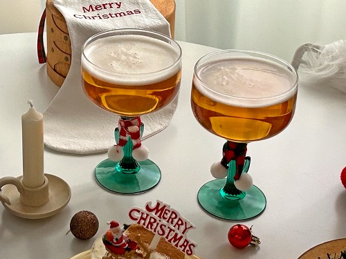 그린트리 고블렛 2size 와인잔 하이볼잔 맥주 크리스마스